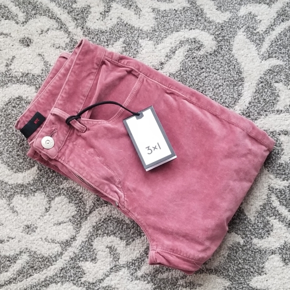 NWT  3x1 NYC Higher Ground Velvet Pants - Picture 5 of 5